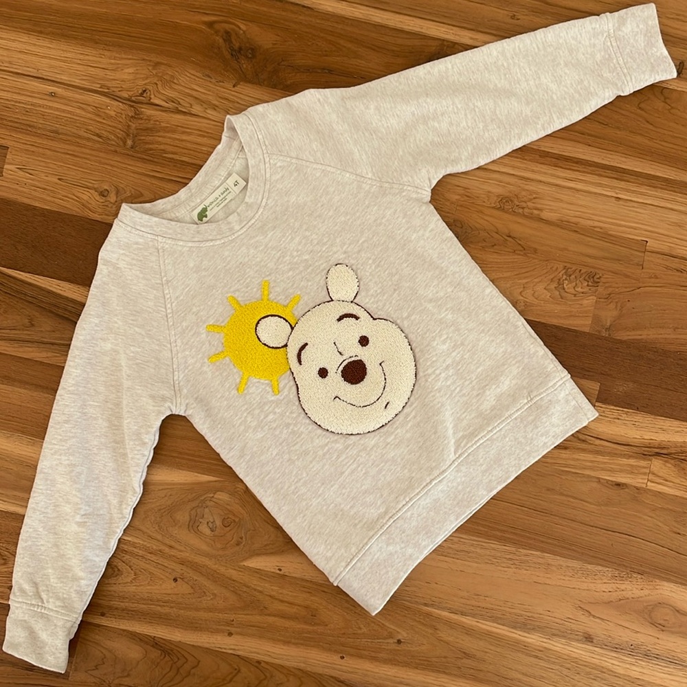 Monica + Andy Winnie the Pooh Embroidered Crewneck Sweatshirt